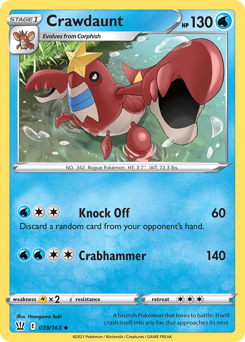 Crawdaunt - Battle Styles - #39 - Pokemon TCG card