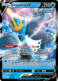Empoleon V #40 Empoleon V - Battle Styles - #40 - Pokemon TCG card