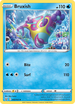 Bruxish - Battle Styles - #43 - Pokemon TCG card