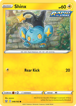 Shinx #46 Shinx - Battle Styles - #46 - Pokemon TCG card