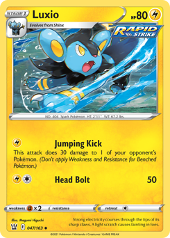 Luxio #47 Luxio - Battle Styles - #47 - Pokemon TCG card