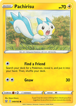 Pachirisu #49 Pachirisu - Battle Styles - #49 - Pokemon TCG card