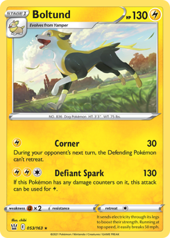Boltund #53 Boltund - Battle Styles - #53 - Pokemon TCG card