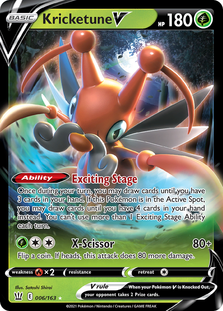Kricketune V - Battle Styles - #6 - Pokemon TCG card
