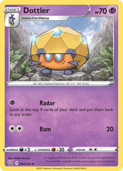 Dottler - Battle Styles - #64 - Pokemon TCG card