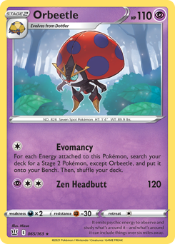 Orbeetle #65 Orbeetle - Battle Styles - #65 - Pokemon TCG card
