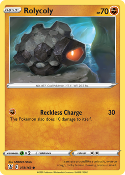 Rolycoly - Battle Styles - #78 - Pokemon TCG card