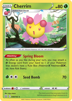 Cherrim #8 Cherrim - Battle Styles - #8 - Pokemon TCG card