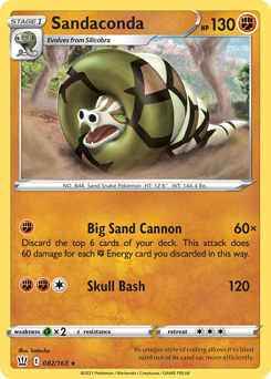 Sandaconda - Battle Styles - #82 - Pokemon TCG card