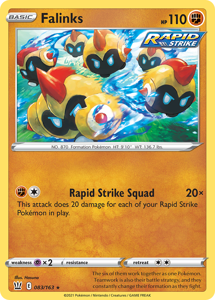 Falinks - Battle Styles - #83 - Pokemon TCG card