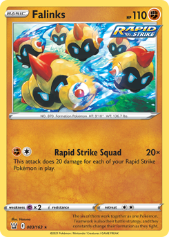Falinks - Battle Styles - #83 - Pokemon TCG card