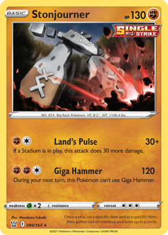 Stonjourner - Battle Styles - #84 - Pokemon TCG card