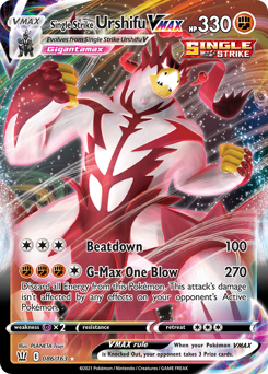 Single Strike Urshifu VMAX - Battle Styles - #86 - Pokemon TCG card