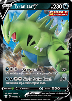 Tyranitar V - Battle Styles - #97 - Pokemon TCG card