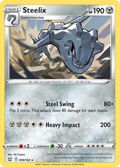Steelix - Battle Styles - #99 - Pokemon TCG card