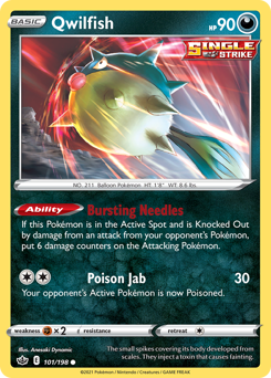 Qwilfish - Chilling Reign - #101 - Pokemon TCG card