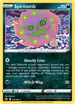 Spiritomb #103 Spiritomb - Chilling Reign - #103 - Pokemon TCG card