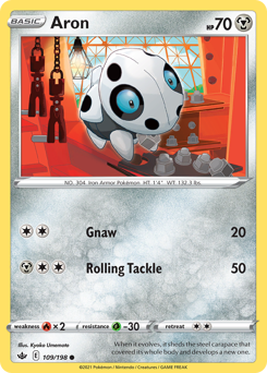 Aron - Chilling Reign - #109 - Pokemon TCG card