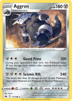 Aggron #111 Aggron - Chilling Reign - #111 - Pokemon TCG card