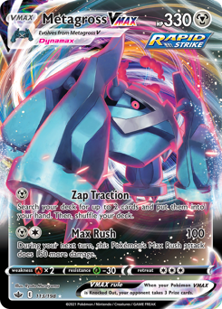 Metagross VMAX - Chilling Reign - #113 - Pokemon TCG card