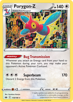 Porygon-Z #118 Porygon-Z - Chilling Reign - #118 - Pokemon TCG card