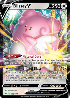 Blissey V - Chilling Reign - #119 - Pokemon TCG card