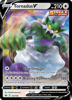 Tornadus V #124 Tornadus V - Chilling Reign - #124 - Pokemon TCG card