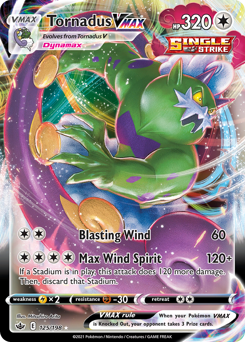 Tornadus VMAX #125 Tornadus VMAX - Chilling Reign - #125 - Pokemon TCG card