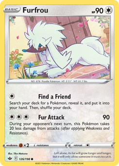 Furfrou #126 Furfrou - Chilling Reign - #126 - Pokemon TCG card