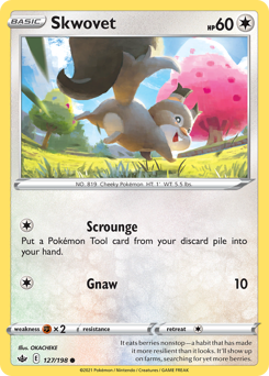 Skwovet #127 Skwovet - Chilling Reign - #127 - Pokemon TCG card