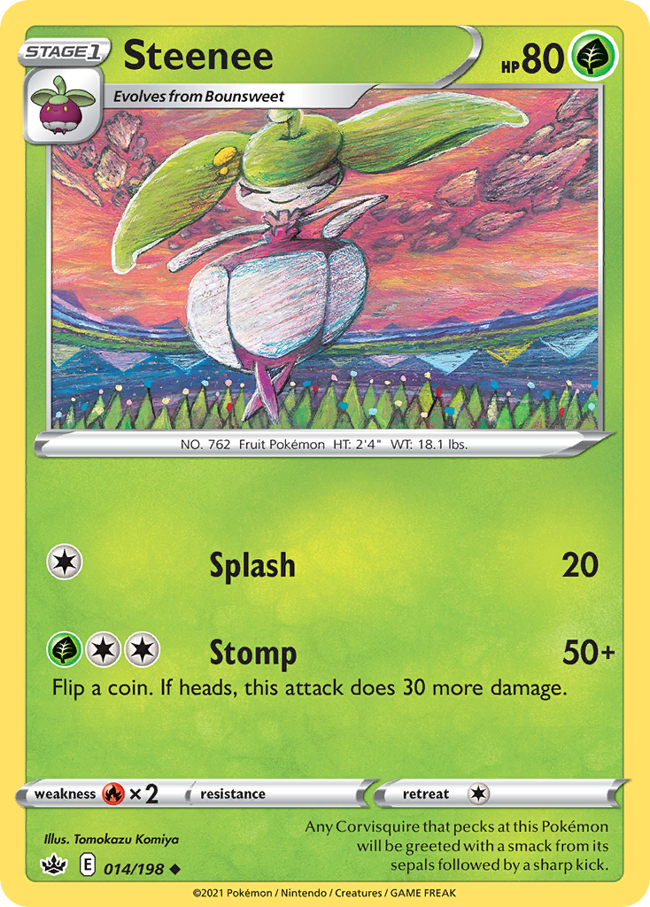 Steenee - Chilling Reign - #14 - Pokemon TCG card