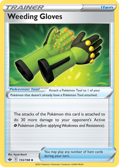 Weeding Gloves - Chilling Reign - #155 - Pokemon TCG card