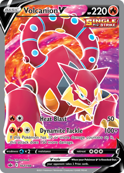 Volcanion V #162 Volcanion V - Chilling Reign - #162 - Pokemon TCG card