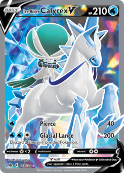 Ice Rider Calyrex V - Chilling Reign - #163 - Pokemon TCG card