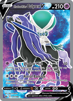Shadow Rider Calyrex V - Chilling Reign - #171 - Pokemon TCG card