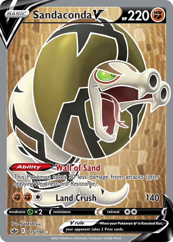 Sandaconda V - Chilling Reign - #175 - Pokemon TCG card