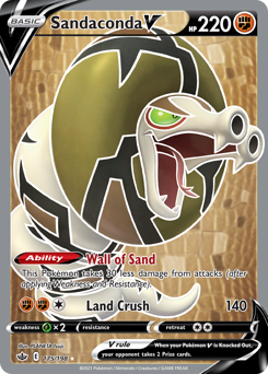 Sandaconda V - Chilling Reign - #175 - Pokemon TCG card