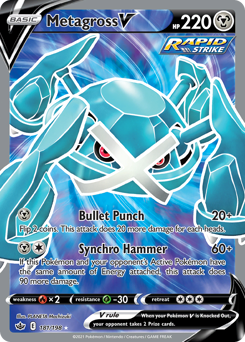 Metagross V - Chilling Reign - #181 - Pokemon TCG card