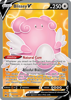 Blissey V #182 Blissey V - Chilling Reign - #182 - Pokemon TCG card