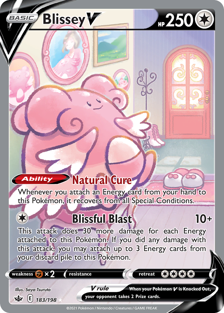Blissey V - Chilling Reign - #183 - Pokemon TCG card