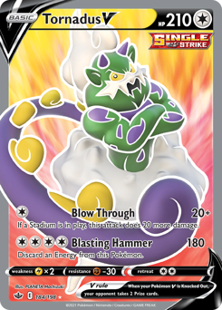 Tornadus V #184 Tornadus V - Chilling Reign - #184 - Pokemon TCG card