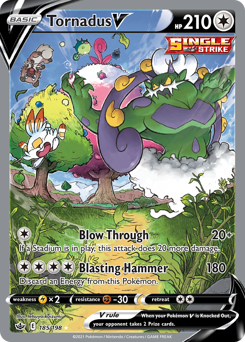 Tornadus V #185 Tornadus V - Chilling Reign - #185 - Pokemon TCG card
