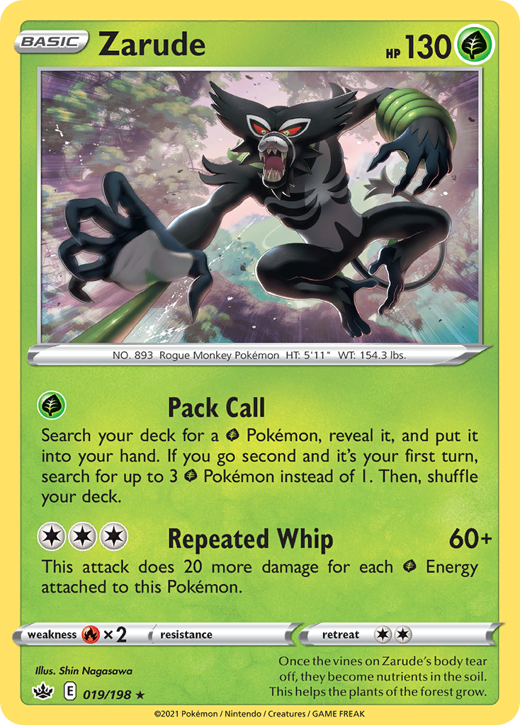 Zarude - Chilling Reign - #19 - Pokemon TCG card