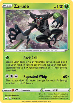 Zarude #19 Zarude - Chilling Reign - #19 - Pokemon TCG card
