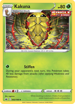 Kakuna #2 Kakuna - Chilling Reign - #2 - Pokemon TCG card