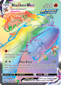 Blaziken VMAX #200 Blaziken VMAX - Chilling Reign - #200 - Pokemon TCG card