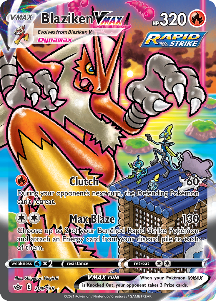 Blaziken VMAX - Chilling Reign - #201 - Pokemon TCG card