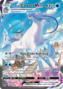Ice Rider Calyrex VMAX - Chilling Reign - #203 - Pokemon TCG card