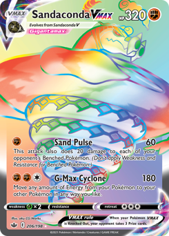Sandaconda VMAX - Chilling Reign - #206 - Pokemon TCG card