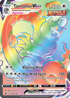 Tornadus VMAX #209 Tornadus VMAX - Chilling Reign - #209 - Pokemon TCG card